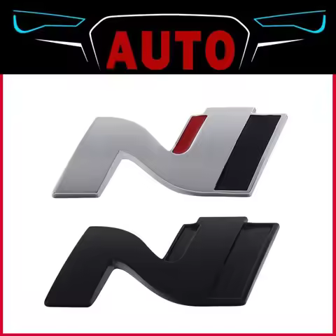 Badge Sticker 3D Car Styling N Nline car Hood Fender trunk Rear Decal Emblem For N Line