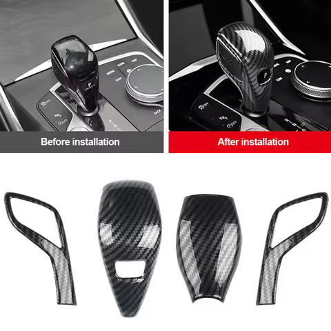 For BMW G20 G21 X3 G01 X4 G02 2022 G29 G22 G23 G26 F40 F44 G42 Carbon Fiber Gear Shift Knob Cover Tr
