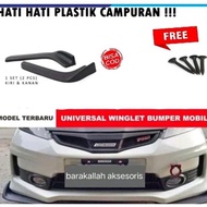 Winglet Bemper Mobil YARIS BAKPAO Winglet Lips Depan UNIVERSAL