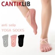 CANTIKLIB Dropship Ballerina Anti Slip Yoga Sock Ballet Gym Pilates Socks Anti Slip Dot Grip 5 Finge