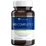 Gundry MD® Bio Complete 3, 3-in-1 Probiotics 60 Capsules for Gut Health, Probiotic Supplements Diges