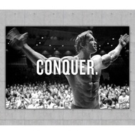 Arnold Schwarzenegger Conquer  poster wall art canvas Paintings wall decor