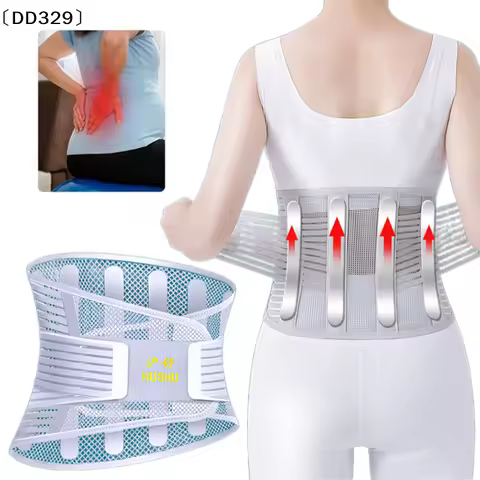 Lumbar Support Belt Spine Support Corset Ergonomic Back Support Belt Breathable Waist Brace Adjustab