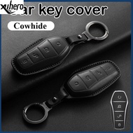 Leather Car Remote Key Case Cover Shell For BYD Tang EV600 Han EV Yuan ATTO 3 Song PLUS Pro MAX DMI 