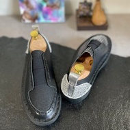 Japan Made 桐生織 黑色×銀色 低筒運動鞋