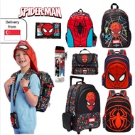 🔥School Bag Kids Primary School Backpack Kids Bag Smiggle School Bag Spiderman Marvel Thermo Wheel Trolley Wallet Boys