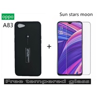 Oppo A83 Armor case with ring stand free tempered glass