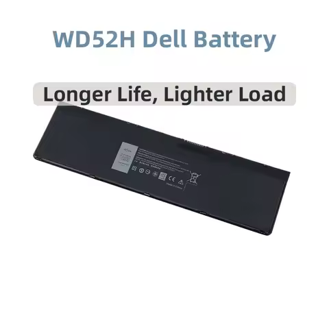 7.4V 5900mAh WD52H Laptop Battery For Dell Latitude 7000 E7240 E7250 E7270 Series Notebook VFV59 HJ8
