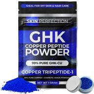 Skin Perfection GHK-Cu Copper Peptide Powder 99.7% Pure – DIY Copper Peptides Serum for Face and Sca