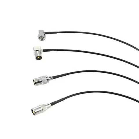 RG174 Cable IEC PAL DVB-T TV Male Female To F Plug Connector RF Jumper Pigtail Adapter 20cm