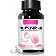 DermaPure+ Glutathione Whitening Pills 2-in-1, 600mg with Rose Oil Extract – Skin Lightening & Deodo