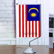 (READY STOCK) METAL FLAG RACK TINY FLAG HOLDER TABLE FLAG COMPANY FLAG STAND