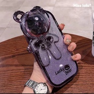 Sunny เคส กล้องลายหมีกากเพชร สำหรับรุ่น iPhone11 12 12pro 12promax iPhone13 13promax iPhone 14  14promax