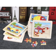 2020 Kids Wooden 9-piece Puzzle JIgsaw Puzzle Early Learning