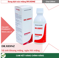 [HCM]Nước súc miệng DR.XIDINZ 250ml Kháng Khuẩn Ngừa Sâu Răng Hơi Thở Thơm Mát [betadine listerin]