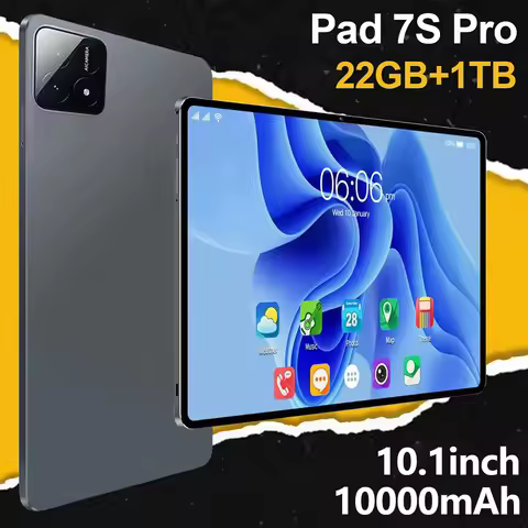 2026 Original Global Version New Pad 7S Pro 10.1 inch Tablet HD 4K Android 15 16GB+1T 10000mAh 5G Du
