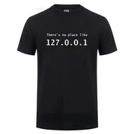 Men Programmer Geek Tshirt Funny IP Address Tops There Is No Place Like xs-3xl