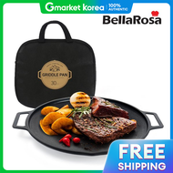 Bella Rosa Made in Korea IH Induction Camping Griddle Pan 30cm Meat Grill + Dedicated Bag