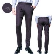 🚚 ส่งฟรี กางเกงสแล็คชาย ผ้ายืด ทรงเดฟ ขายาว ลองสิจะติดใจ B&B menswear กางเกงผู้ชาย Chino Pant กางเกง