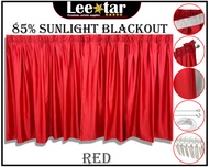 Langsir Naco (1Mx1.3M) Ready Made Curtain!!!Siap Jahit Langsir,Langsir RAYA Kain Tebal 80% Blackout (2 IN 1)-RED