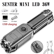 (AP) 36W Mini LED Flashlight Rechargeable LED Flashlight Multipurpose Flashlight Camping Hiking Camp