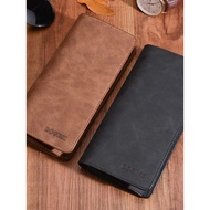 hadiah untuk lelaki dompet wanita Dompet kulit retro lelaki baru versi Korea dompet kulit nubuck bar