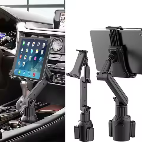 Universal 360 Car Cup Holder Tablet Automobile Mount Cradle for iPad Pro 12.9 Air 2019 Mini 4 for Sa