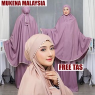 MUKENA MALAYSIA Mukena Dewasa 3 In 1 Traveling Katun Premium