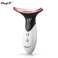 CkeyiN Ultrasonic Neck Massager Face Lifting EMS Micro-Currents Anti Wrinkles Tightening Facial Phot