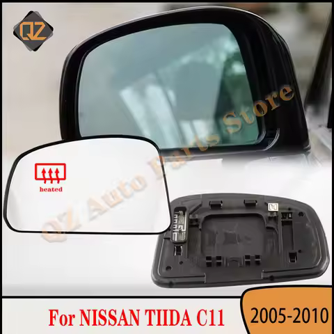For NISSAN TIIDA LATIO VERSA C11 2005-2010 Car Auto Left Right Outer Rearview Side Mirror Glass Lens