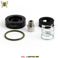 BATTLEBEE Automotive Car Oil Filter Sandwich Plate Adapter Oil Press Temp Sensor Adapter Aluminum Al