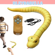 RLEYRABELLA Electronic Snake Toy, Scary Induction Snake Reptile Portable Remote Control Snake Toy, E