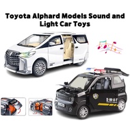 Ready Stock !!! Toyota Alphard Models Sound and Light Car Toys Collection Can Open The Door Mainan K