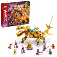 LEGO NINJAGO 71774 Lloyd’s Golden Ultra Dragon, Toy Blocks, Present, Ninja, Dragons, Boys, Ages 9 an