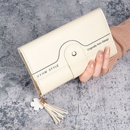 Ins Style Wallet Ladies Long Three-fold Student Version Clutch Bag High-value Durable Large-capacity