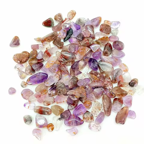 3-12mm Super 7 Crystal Chips, Seven Minerals in One Tumbled Crystal Chips, Super Seven Melody Crysta