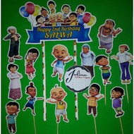 Complete upin ipin cake topper