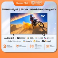 [FOC SWIVEL BRACKET] PHILIPS MiniLED 55" TV | 55PML9109/98  | 3-sided Ambilight | P5 | Google | 120H