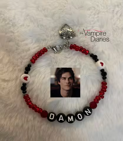 Y2K Jewelry The vampire diaries inspired beaded bracelets Damon, Stefan Salvatore, Klaus, Elijah Mik