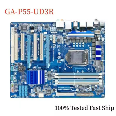 P55 LGA 1156 DDR3 ATX Mainboard For Gigabyte GA-P55-UD3R Motherboard 100% Tested Fast Ship