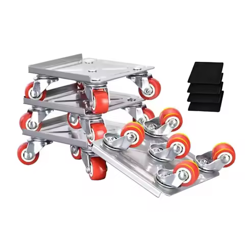 A04I Heavy Furniture Mover 5-Wheel Furniture Dollies with Locking Wheels Load Lifter Moving Tool Set