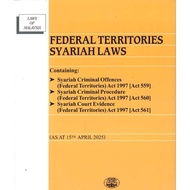 [MPH] - Federal Territories Syariah Laws (ISBN: 9789678930819)