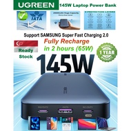 UGreen 25000mAh Power Bank,145W Portable Charger,Compatible with MacBook Pro, iPhone 15/14/13 Series
