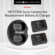 [KingMa] NP-FZ100 Charger and Battery Set for Sony NPFZ100 / FZ100 Type Cameras