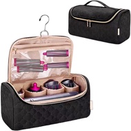 Travel Case Compatible with Dyson Airwrap Complete Styler and Attachments,Organizer for Curling Iron Accessories,Portable Travel Storage Bag for Air Wrap Accessories with Hanging H