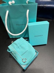 Tiffany&amp;Co open heart鏤空心型鍊墜