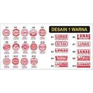 COD, Stempel lunas, Stempel Toko, Cap lunas/ Stempel lunas bulat/ Stempel lunas Persegi / Stempel Cu