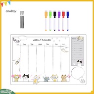 cowboy|  Monthly Planner Whiteboard  Acrylic Desktop Whiteboard Calendar with Stand – Small Daily  W