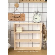 Mini Wooden Shelf Multipurpose Shelf/ Mini Jar Shelf/