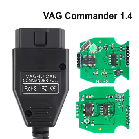 VAG K+CAN OBD2 Diagnostic Tools Car Accessories OBDII Scanner Commander 1.4 With FT232RL PIC18F25K80